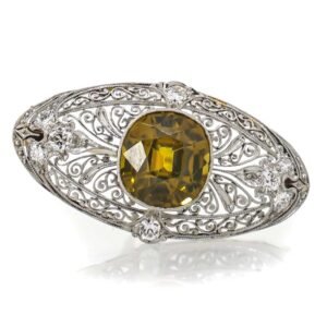 Gemstone Fashion Brooch/Pin