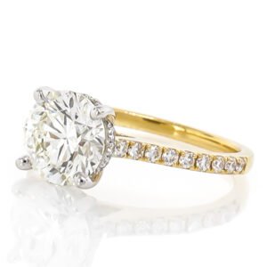 Diamond Shank Hidden Halo Ring