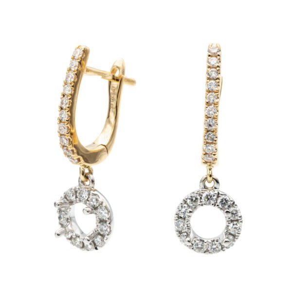 Drop Halo Earrings Mounting