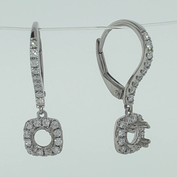 Drop Halo Earrings Mounting