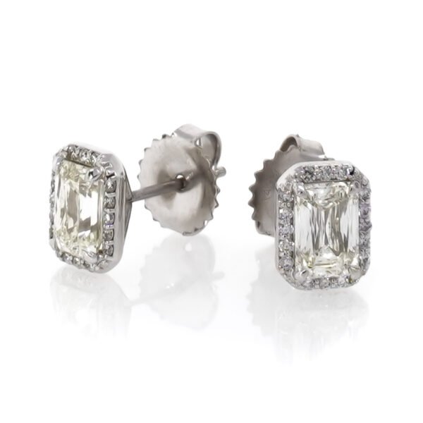 Fancy Shape Halo Earrings