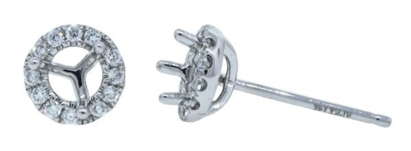 Round Halo Earrings