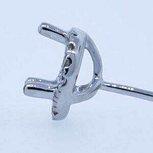 Round Halo Earrings Mounting