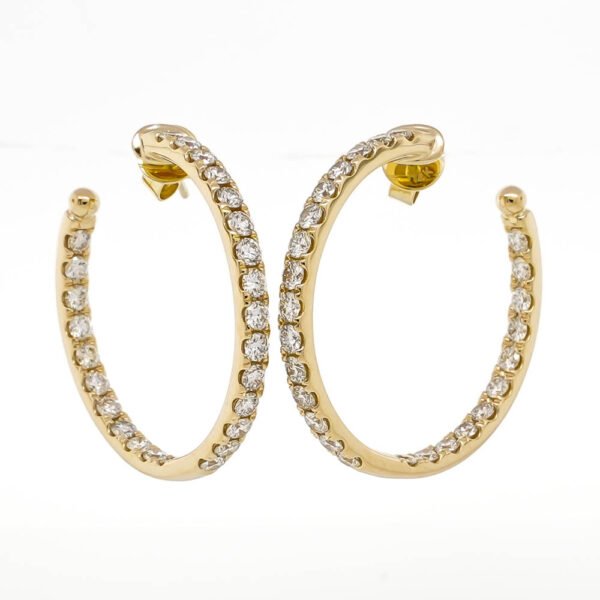Round Hoop Earrings