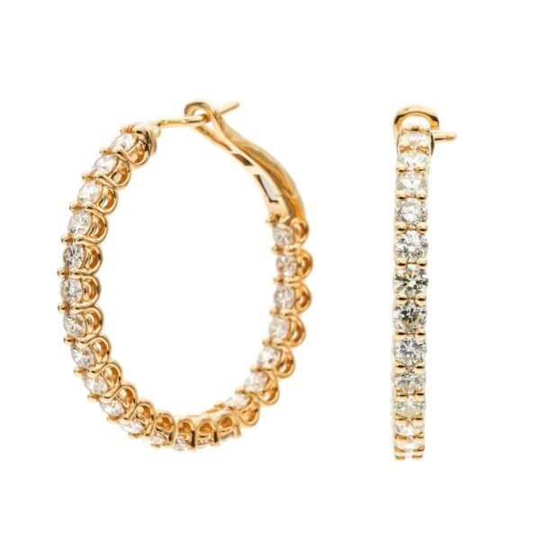 Round Hoop Earrings