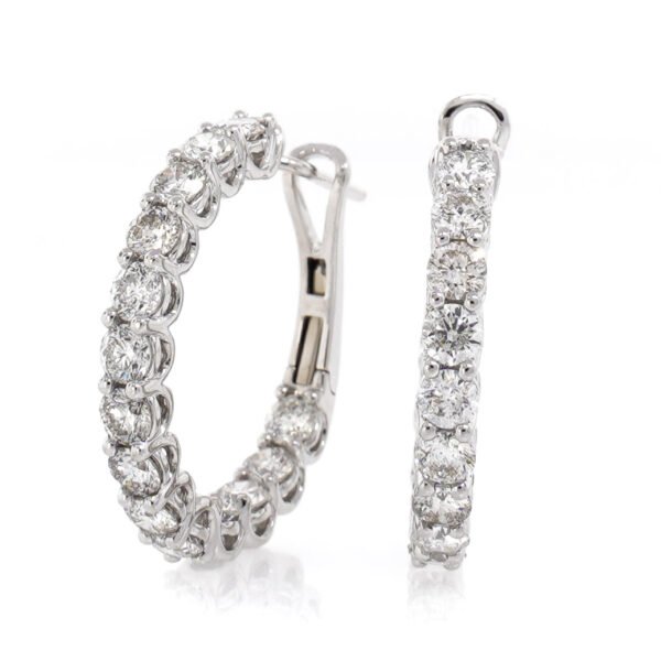 Round Hoop Earrings