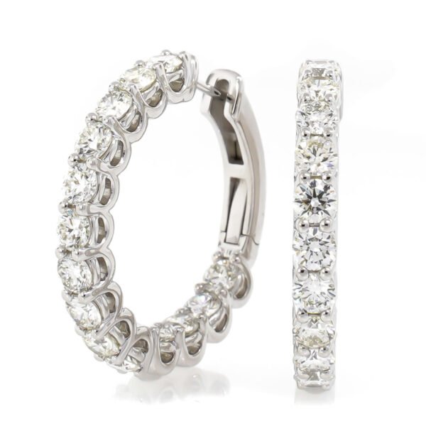 Round Hoop Earrings