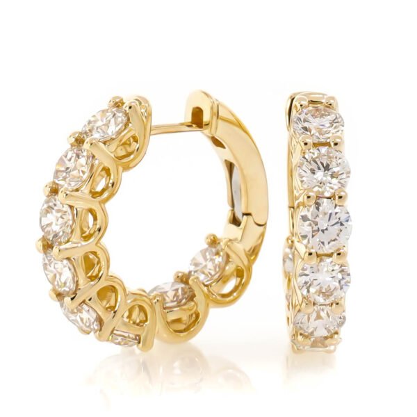 Round Hoop Earrings