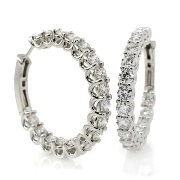 Round Hoop Earrings