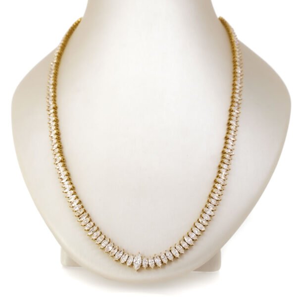 Fancy Shape Tennis Necklace