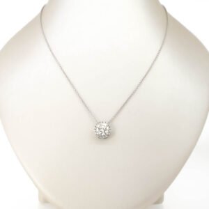 Round Halo Pendant
