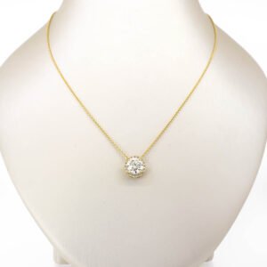 Round Halo Pendant