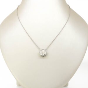 Round Halo Pendant