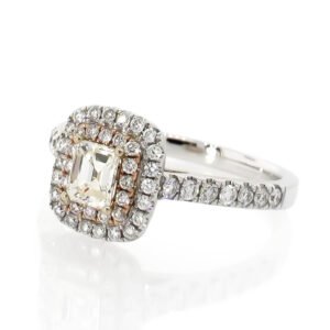 Fancy Shape Double Halo Ring