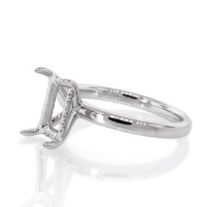 Fancy Shape Hidden Halo Ring Mounting