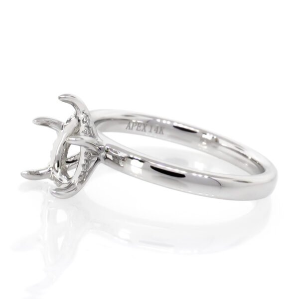Fancy Shape Hidden Halo Ring Mounting