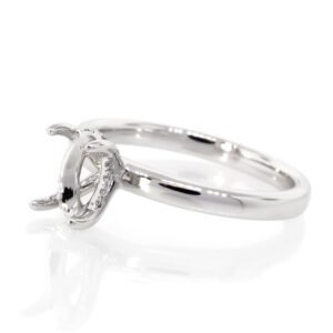 Fancy Shape Hidden Halo Ring Mounting