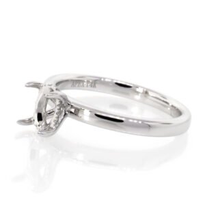 Fancy Shape Hidden Halo Ring Mounting