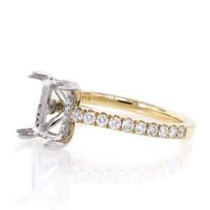 Diamond Shank Hidden Halo Ring Mounting