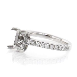 Diamond Shank Hidden Halo Ring Mounting
