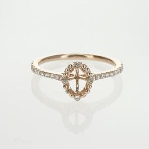 Fancy Shape Accented Ring Mounting
