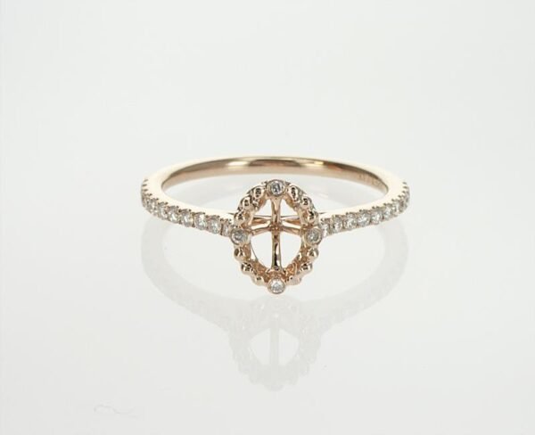 Fancy Shape Accented Ring Mounting