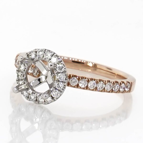 Two-Tone Halo Ring Mounting