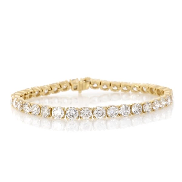 Solid/Rounded Link Tennis Bracelet