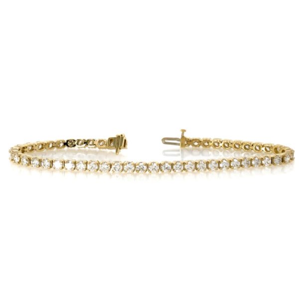 Solid/Rounded Link Tennis Bracelet