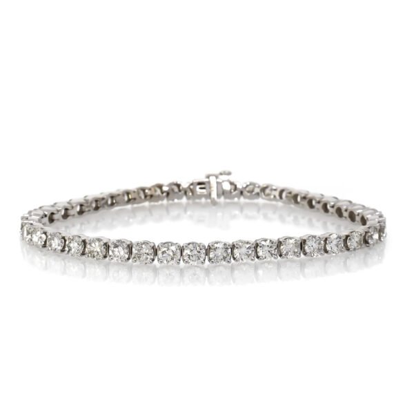 Solid/Rounded Link Tennis Bracelet