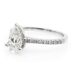 Diamond Shank Hidden Halo Ring