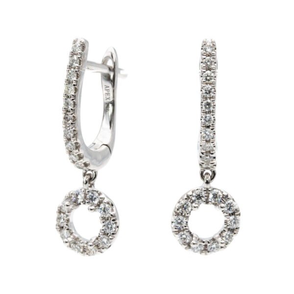Drop Halo Earrings