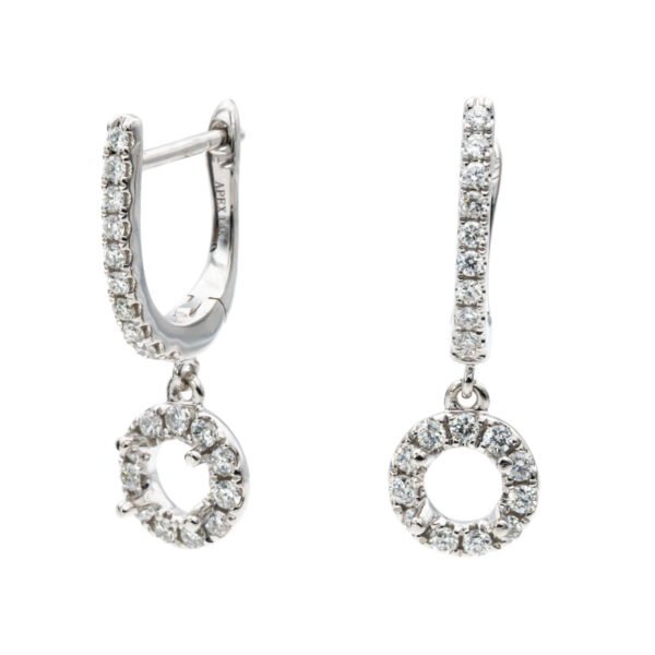 Drop Halo Earrings Mounting