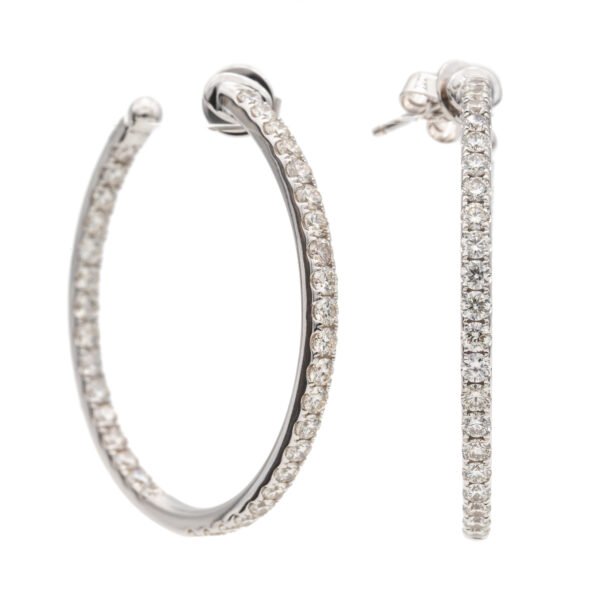 Round Hoop Earrings
