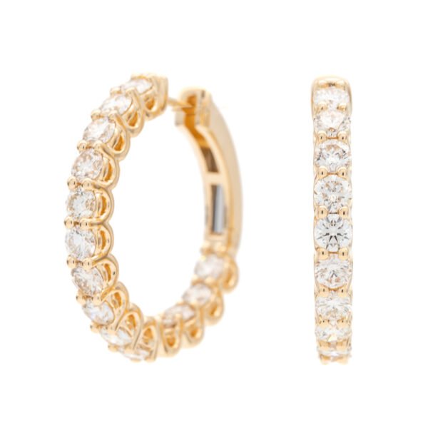 Round Hoop Earrings