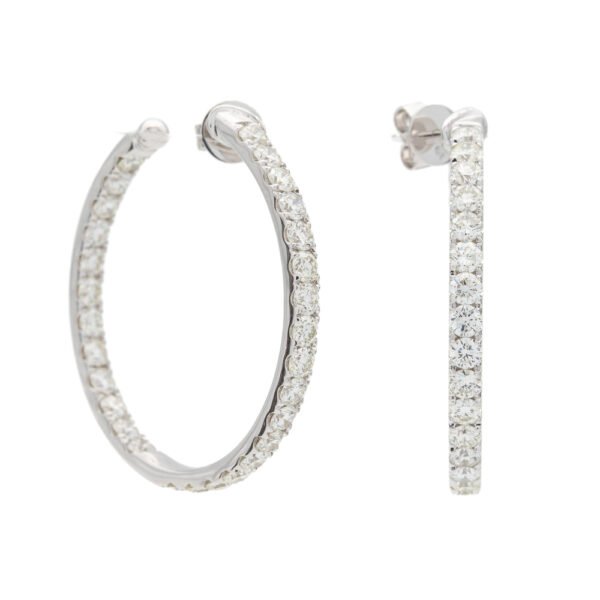 Round Hoop Earrings