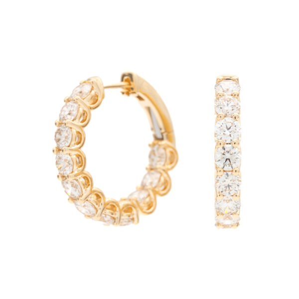 Round Hoop Earrings