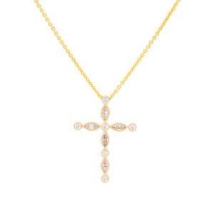 Fancy Shape Cross Pendant