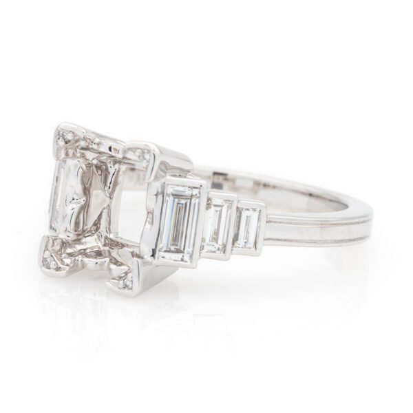Antique Style Accented Ring Mounting
