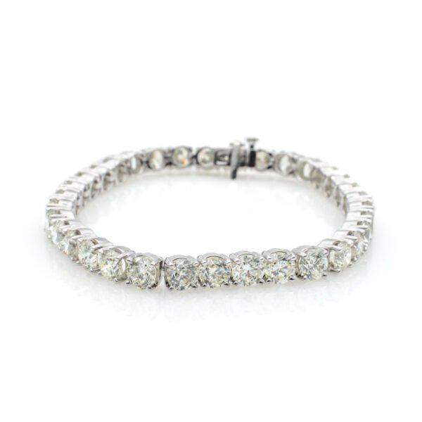 Solid/Rounded Link Tennis Bracelet