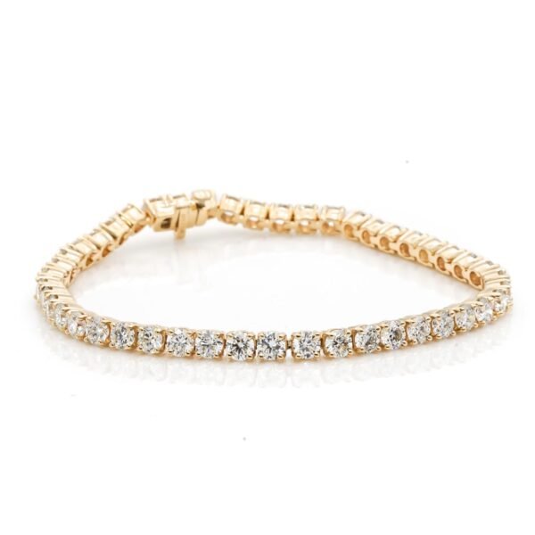 Rounded Link Tennis Bracelet