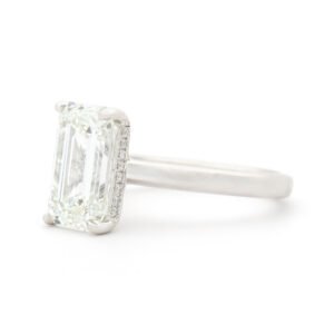 Fancy Shape Hidden Halo Ring Mounting