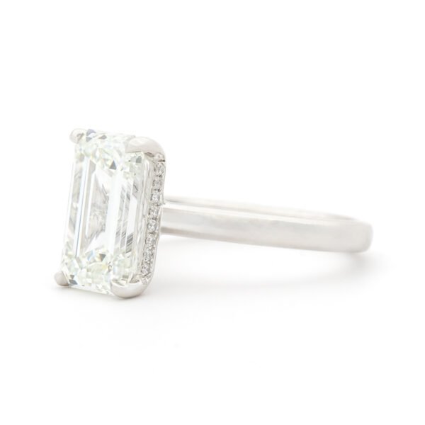 Fancy Shape Hidden Halo Ring Mounting