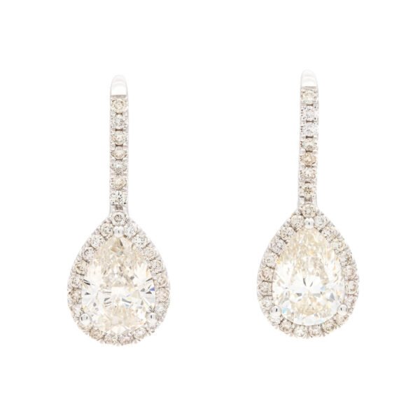 Drop Halo Earrings