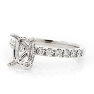 Diamond Shank Hidden Halo Ring Mounting