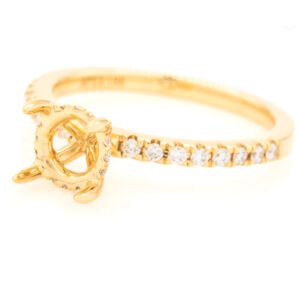 Diamond Shank Hidden Halo Ring Mounting