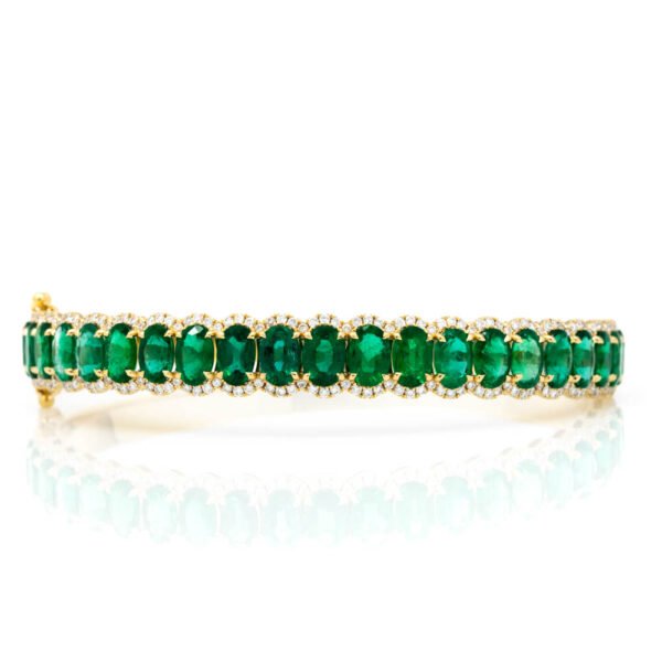 Gemstone Bangle Bracelet