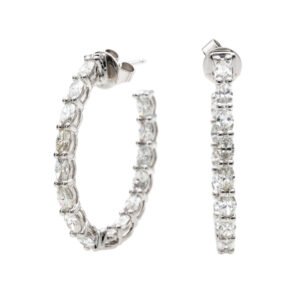 Fancy Shape Hoop Earrings