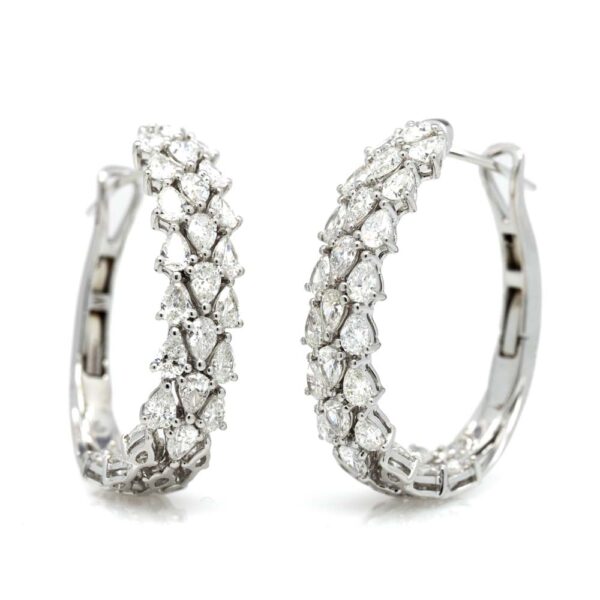 Fancy Shape Fashion Hoop Earrings