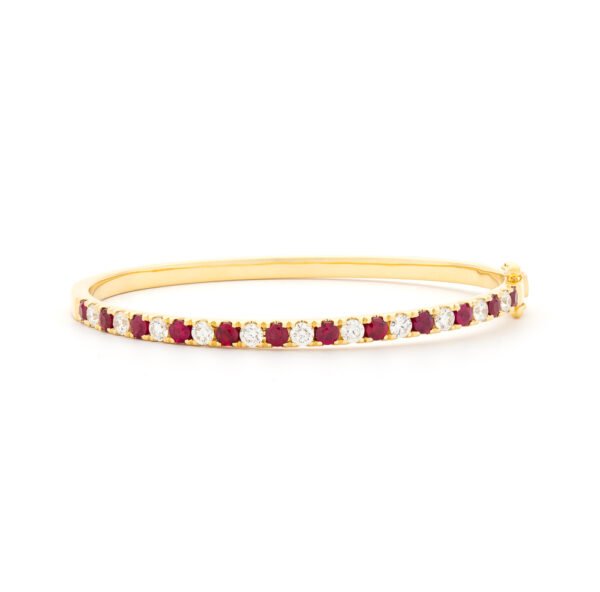 Gemstone Bangle Bracelet